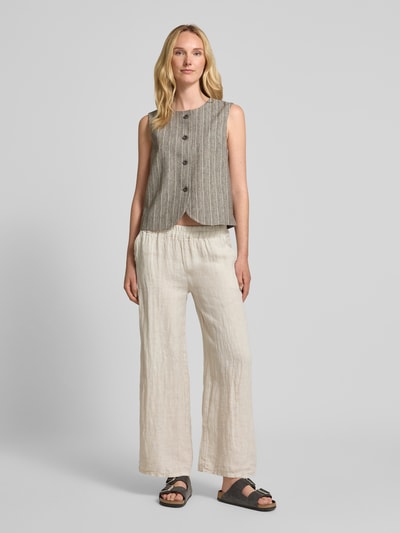 ZABAIONE Linnen broek met steekzakken Beige - 1