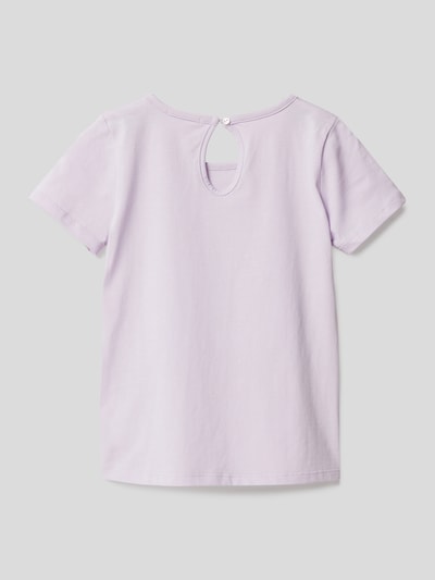 Tom Tailor T-shirt met motiefprint en pailletten Lila - 3