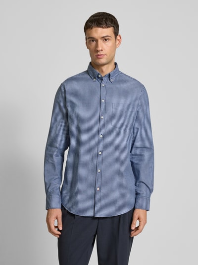 Christian Berg Men Freizeithemd mit Button-Down-Kragen Marine 4