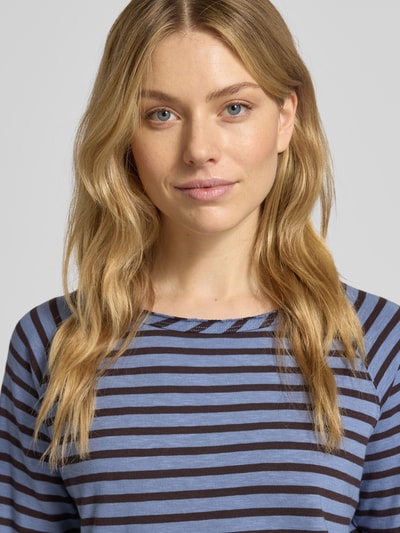 Smith and Soul Bluza z prążkowanym, okrągłym dekoltem Jasnoniebieski 3