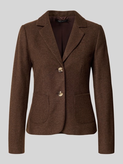 Betty Barclay Kurzblazer aus Wolle mit aufgesetzten Taschen Dunkelbraun 2