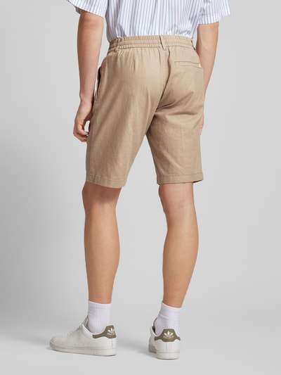 Tom Tailor Denim Regular Fit Leinenshorts mit Gesäßtasche Beige 5