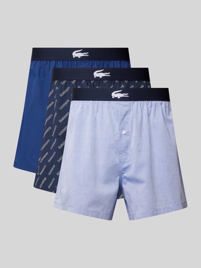 Lacoste Classic fit boxershorts in een set van 3 stuks Blauw - 1