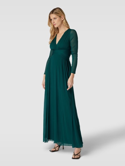 Lipsy Abendkleid mit V-Ausschnitt Dunkelgruen 4