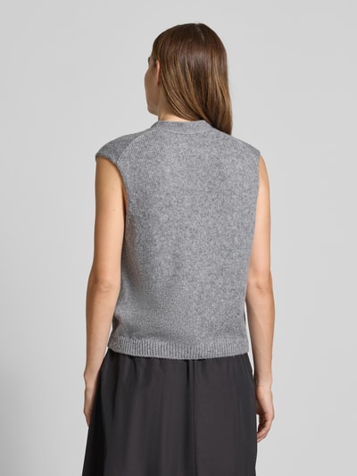 Marc O'Polo Regular fit mouwloos vest van scheerwolmix Middengrijs - 5