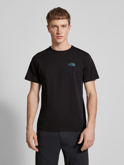 The North Face T-shirt met labelprint Zwart - 4