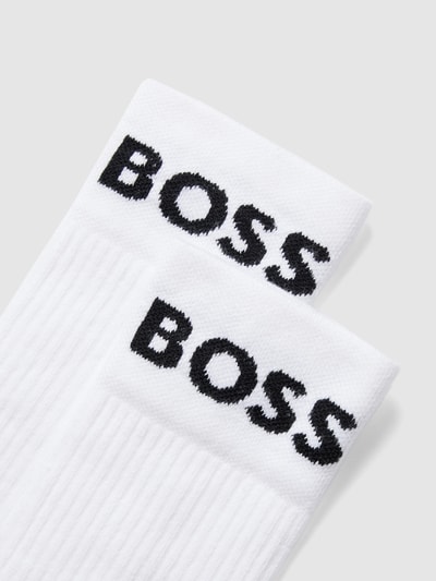 BOSS Socken mit Label-Print im 2er-Pack Weiss 2