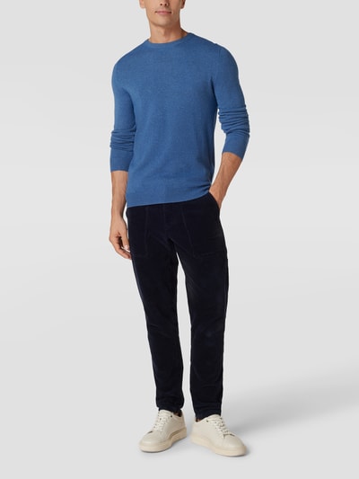 MCNEAL Pullover in Ripp-Optik Modell 'FILO' Royalblau meliert 1