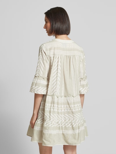 Vero Moda Figurumspielendes Tunikakleid aus reiner Baumwolle Modell 'DICTHE' Taupe 5