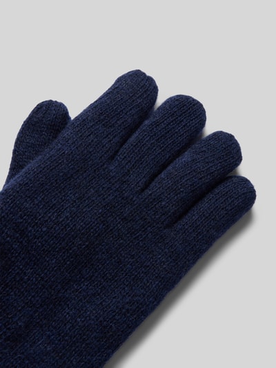 Barbour Gebreide handschoenen van wolmix, model 'CARLTON' Donkerblauw - 3