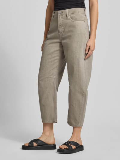 Calvin Klein Jeans Barrel Jeans aus reiner Baumwolle Taupe 4