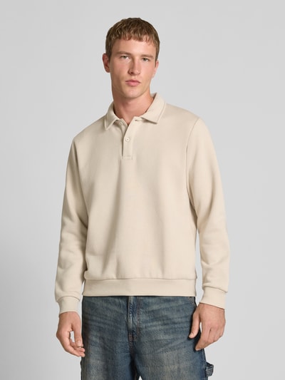 Jack & Jones Sweatshirt mit Kentkragen Modell 'BRADLEY' Beige 4