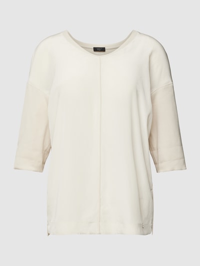 Marc Cain T-shirt met V-hals Zand - 2