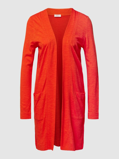 s.Oliver RED LABEL Longcardigan aus Baumwoll-Mix mit Viskose-Anteil Orange 2