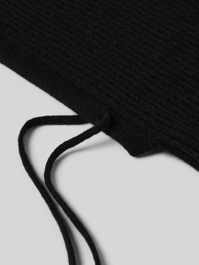 Seeberger Bivakmuts van puur kasjmier in gebreide look Zwart - 2