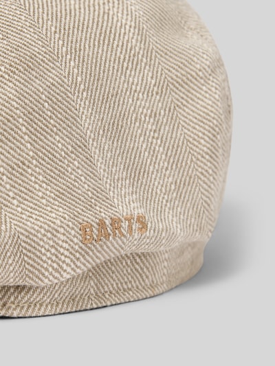 Produktfoto, strukturiertes Beige mit Strukturmuster, Logo-Stitching, Schiebermütze aus Leinen-Mix Modell 'Jamaica' von Barts