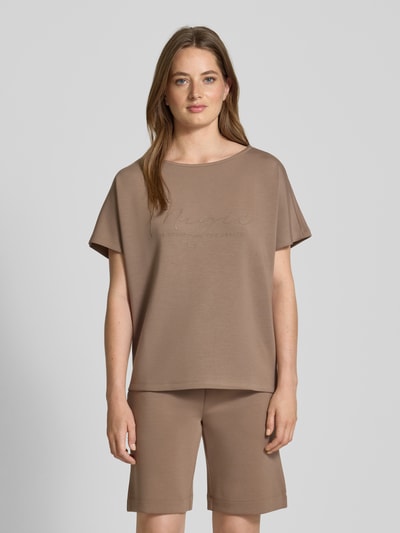 Christian Berg Woman Sweatshirt mit 1/2-Arm Mittelbraun 4
