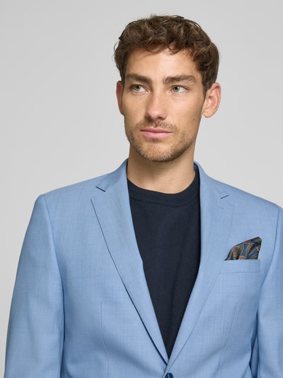 HECHTER PARIS Slim Fit 2-Knopf-Sakko mit Pattentaschen Modell 'H-Xtension' Hellblau 3