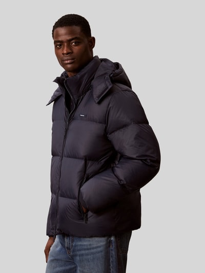 CK Calvin Klein Regular Fit Daunenjacke mit abnehmbarer Kapuze Marine 6