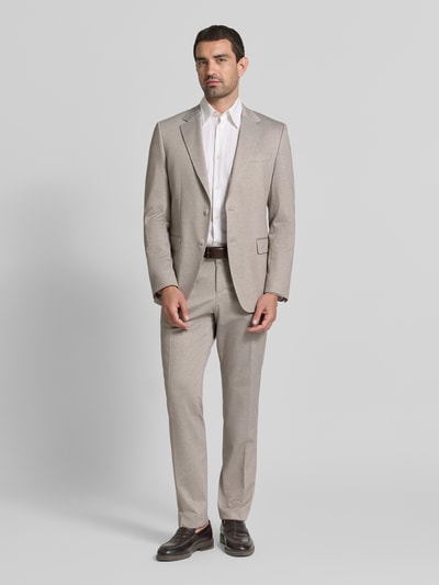 BOSS Slim Fit Anzughose mit Viskose-Anteil Modell 'H-Genius-J-263' Beige 1