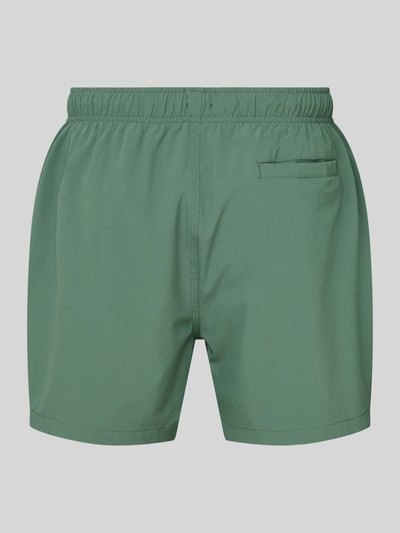 MCNEAL Relaxed Fit Badeshorts mit Strukturmuster Dunkelgruen 3