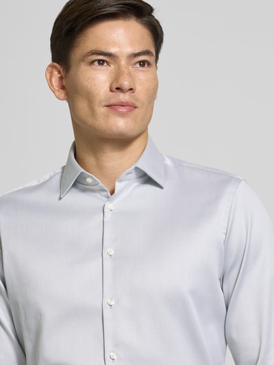 Jake*s Regular Fit Business-Hemd mit Kentkragen Mittelgrau 3