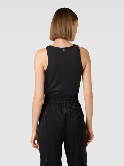 GUESS Body mit Label-Print aus Strasssteinbesatz Modell 'GUENDALINA' Black 5