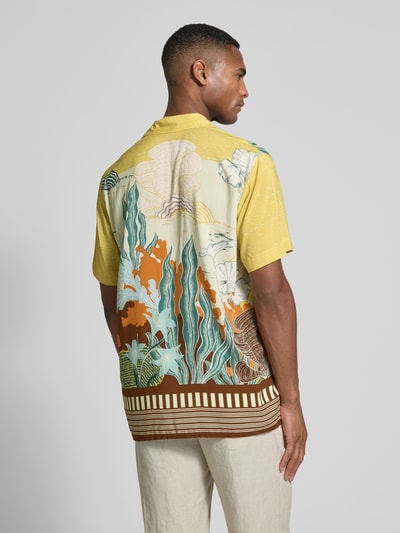 Baldessarini Vrijetijdsoverhemd van viscose, model 'Rick' Geel - 5