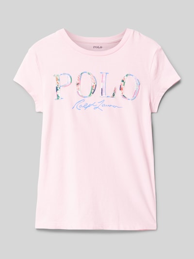 Polo Ralph Lauren Teens T-Shirt mit Logo-Detail und Rundhalsausschnitt Pink 1
