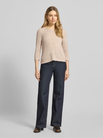 Betty Barclay Regular Fit Pullover in Strick-Optik Beige 1