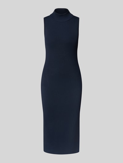 Lauren Ralph Lauren Sukienka midi z prążkowaną stójką model ‘JAKARI’ Granatowy 2