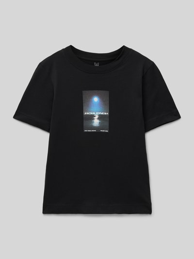 Jack & Jones T-Shirt mit Label-Print Modell 'CALMA' Black 1