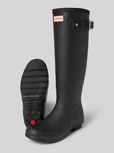 Hunter Gummistiefel mit Label-Detail Black 4