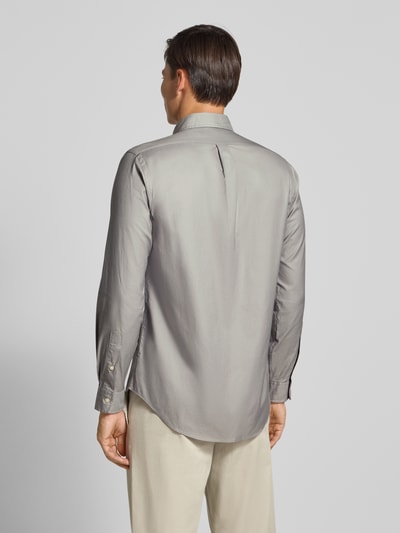 Polo Ralph Lauren Freizeithemd mit Knopfleiste Hellgrau 5