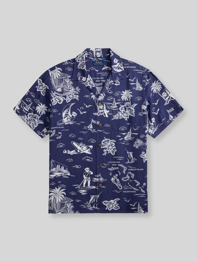 Polo Ralph Lauren Regular Fit Freizeithemd aus Viskose  Marine 2