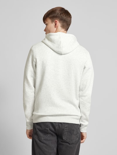 Jack & Jones Hoodie met labelprint, model 'FERRIS' Offwhite gemêleerd - 5