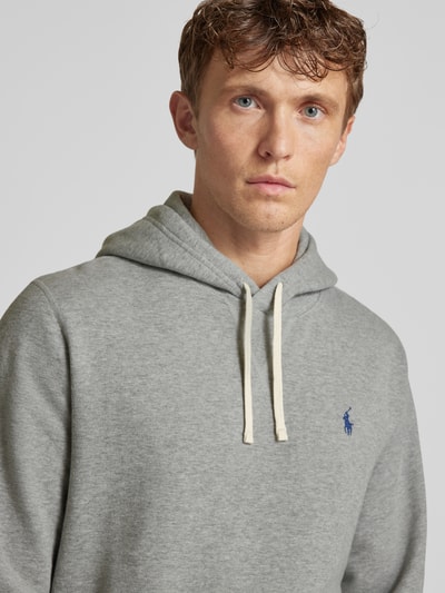 Polo Ralph Lauren Hoodie mit Label-Stitching Hellgrau 3