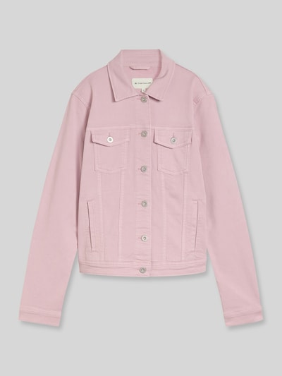 Tom Tailor regular fit jeansjack van katoenmix Lila - 2