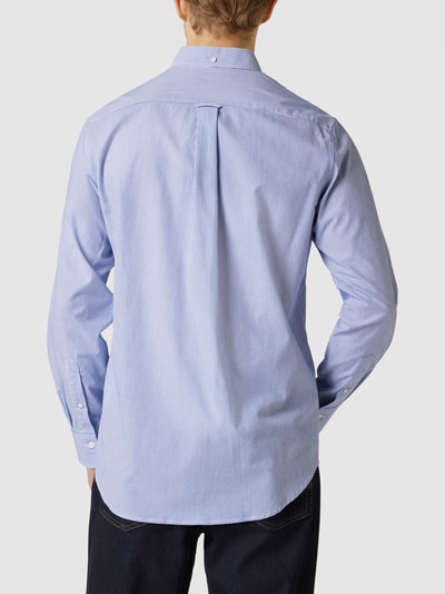 Gant Regular fit vrijetijdsoverhemd met streepmotief Bleu - 5