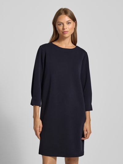 comma Sweatjurk met ronde hals Donkerblauw - 4