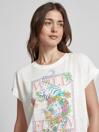 Milano Italy T-Shirt mit Motiv-Print Offwhite 3