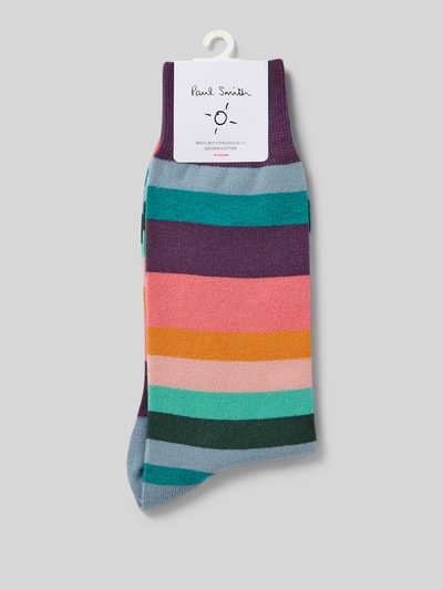 PAUL SMITH Socken mit gerippten Bündchen Modell 'ARTIST' Rosa 3