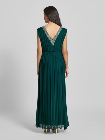 GUIDO MARIA KRETSCHMER WOMAN Abendkleid mit Zierstein- und Paillettenbesatz Modell 'Melissa' Smaragd 5