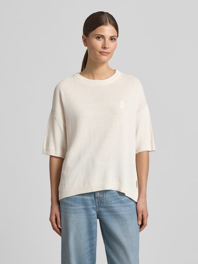 ARMEDANGELS relaxed fit trui van linnenmix model 'SL LINEN' Offwhite - 4