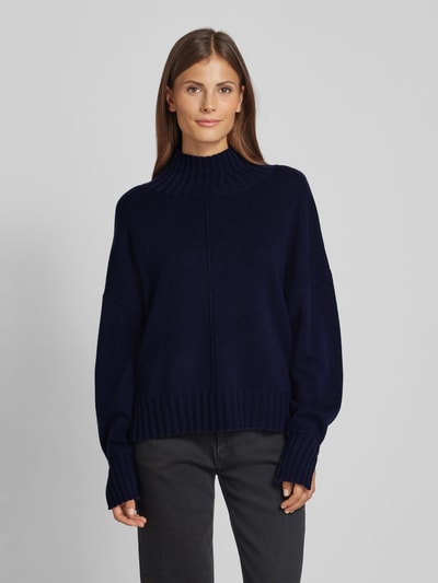 0039 Italy Strickpullover mit Turtleneck Modell 'NIMA' Marine 4