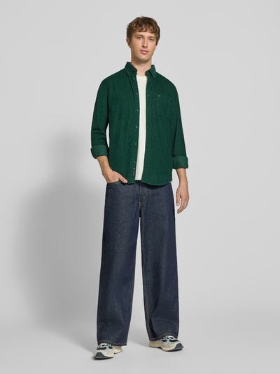 Tommy Jeans Regular fit vrijetijdsoverhemd van puur katoen Donkergroen - 1