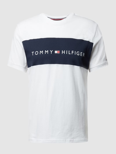 Tommy Hilfiger T-Shirt mit Label-Print Weiss 2