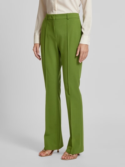 Christian Berg Woman Selection Bootcut pantalon met vaste persplooien Groen - 4