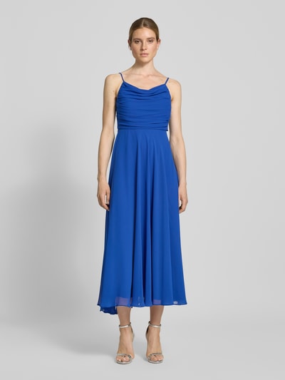 Jake*s Cocktail Cocktailkleid mit Wasserfall-Ausschnitt Royal 4