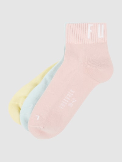 Fussvolk Socken im 3er-Pack Pastellgelb 1